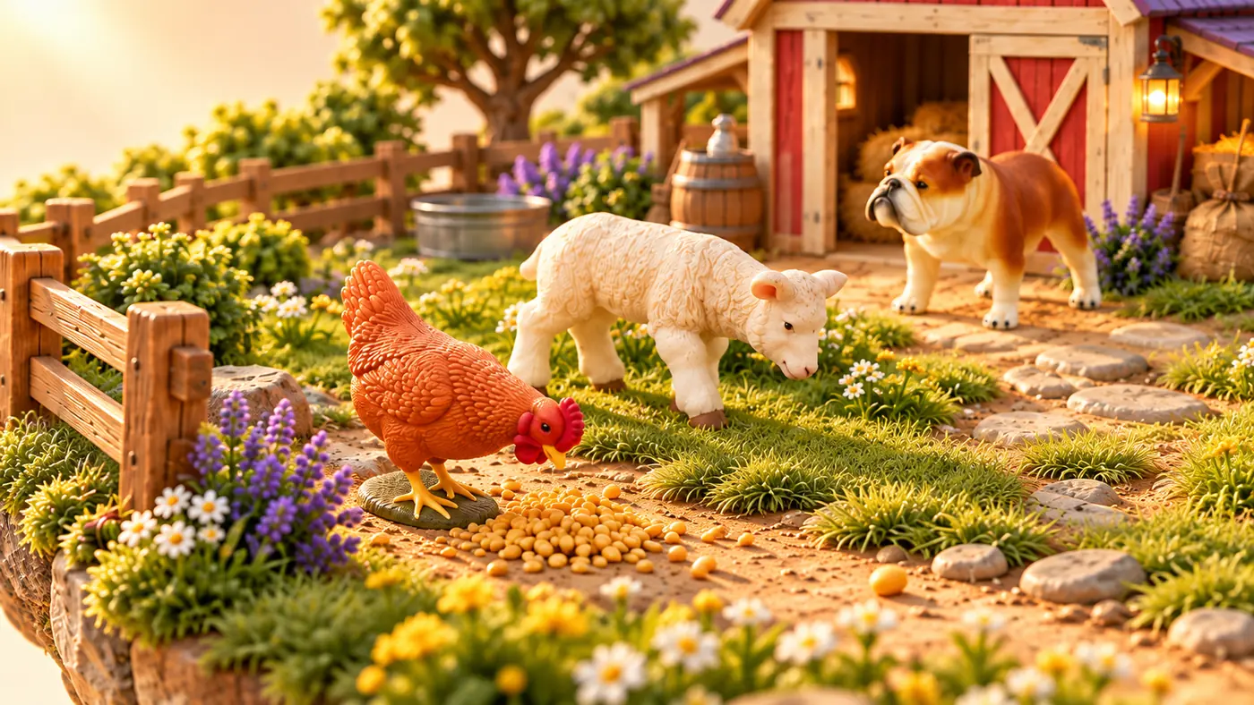 Domestic & Farm: Dogs, farm animals and friends